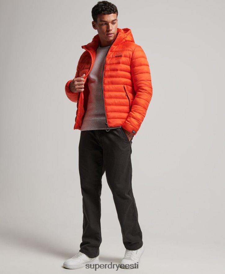 Superdry mehed kerge polsterdatud jope B2LT4923 Riietus oranž