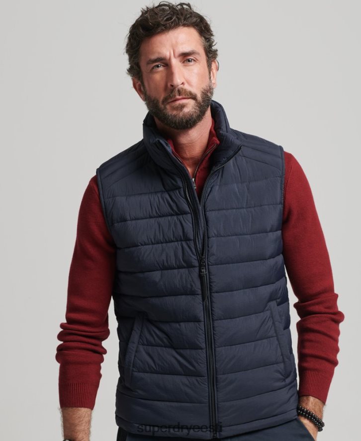 Superdry mehed kerge polsterdatud ümbris B2LT44590 Riietus merevägi