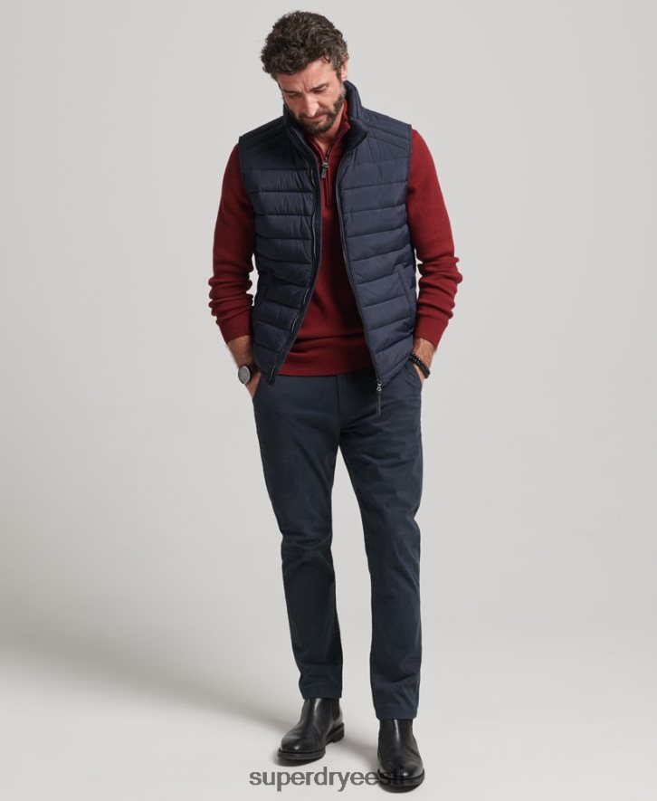 Superdry mehed kerge polsterdatud ümbris B2LT44590 Riietus merevägi