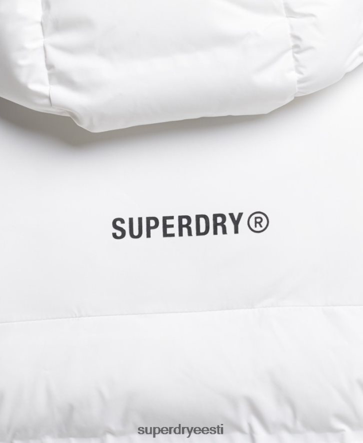 Superdry mehed kuumtihendatud polsterdatud jope B2LT41073 Riietus valge