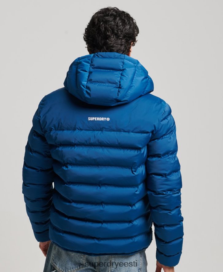 Superdry mehed kuumtihendatud polsterdatud jope B2LT41074 Riietus sinine