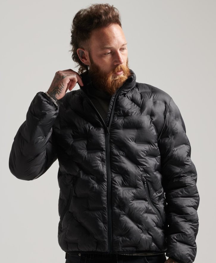 Superdry mehed kuumtihendusega tekajakk B2LT41046 Riietus must