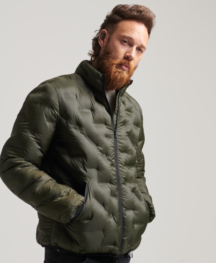 Superdry mehed kuumtihendusega tekajakk B2LT44650 Riietus roheline