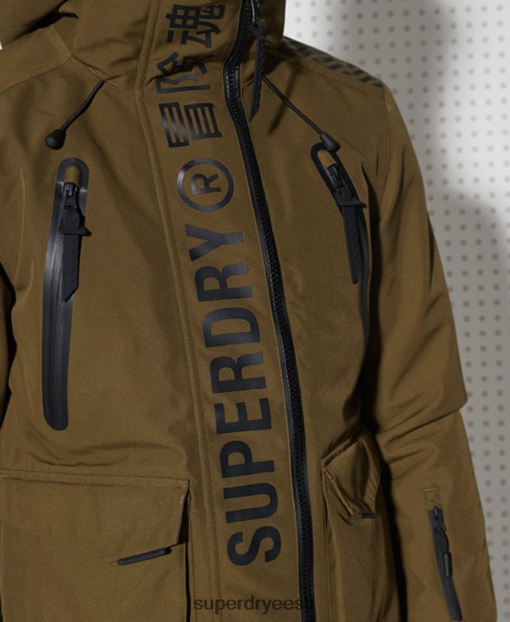 Superdry mehed ülim mäepäästejope B2LT41401 Riietus roheline