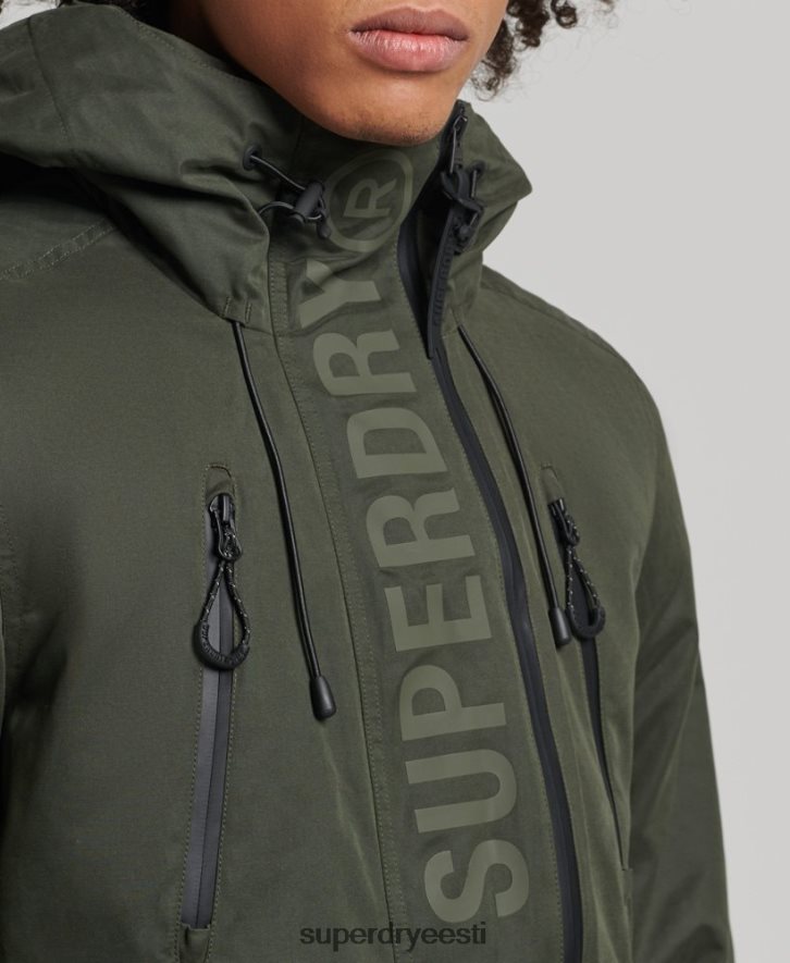 Superdry mehed ülim mikrokiust sd tuulejope B2LT41094 Riietus roheline