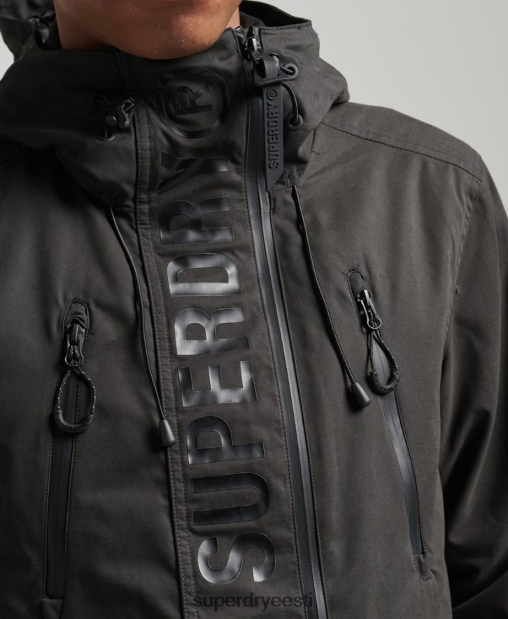 Superdry mehed ülim mikrokiust sd tuulejope B2LT41188 Riietus tumehall