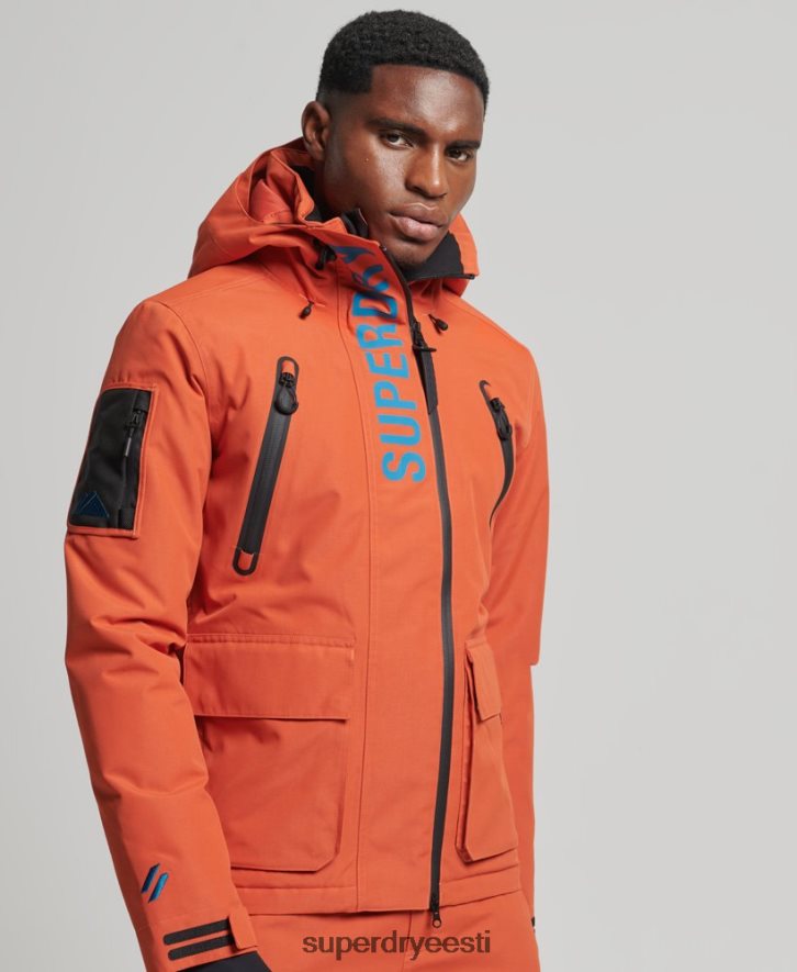 Superdry mehed ülim päästejope B2LT41377 Riietus oranž