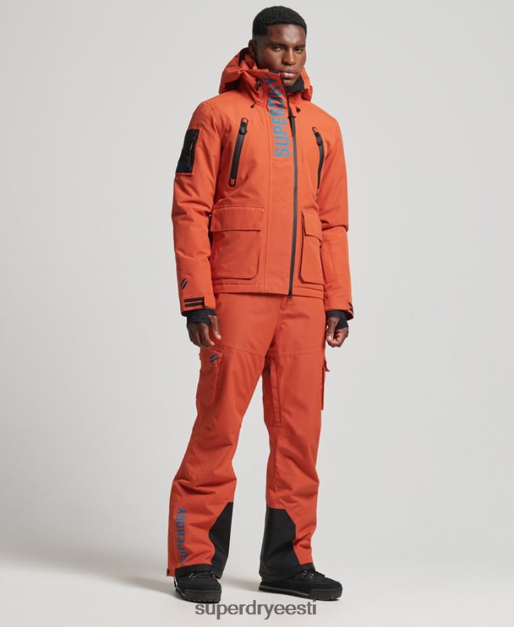 Superdry mehed ülim päästejope B2LT41377 Riietus oranž