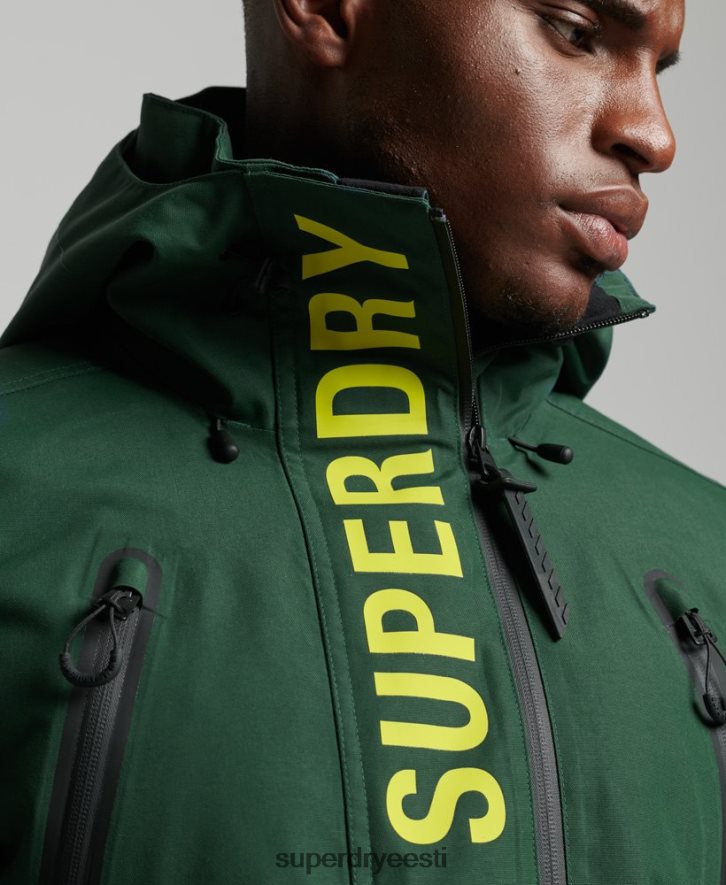 Superdry mehed ülim päästejope B2LT41379 Riietus roheline