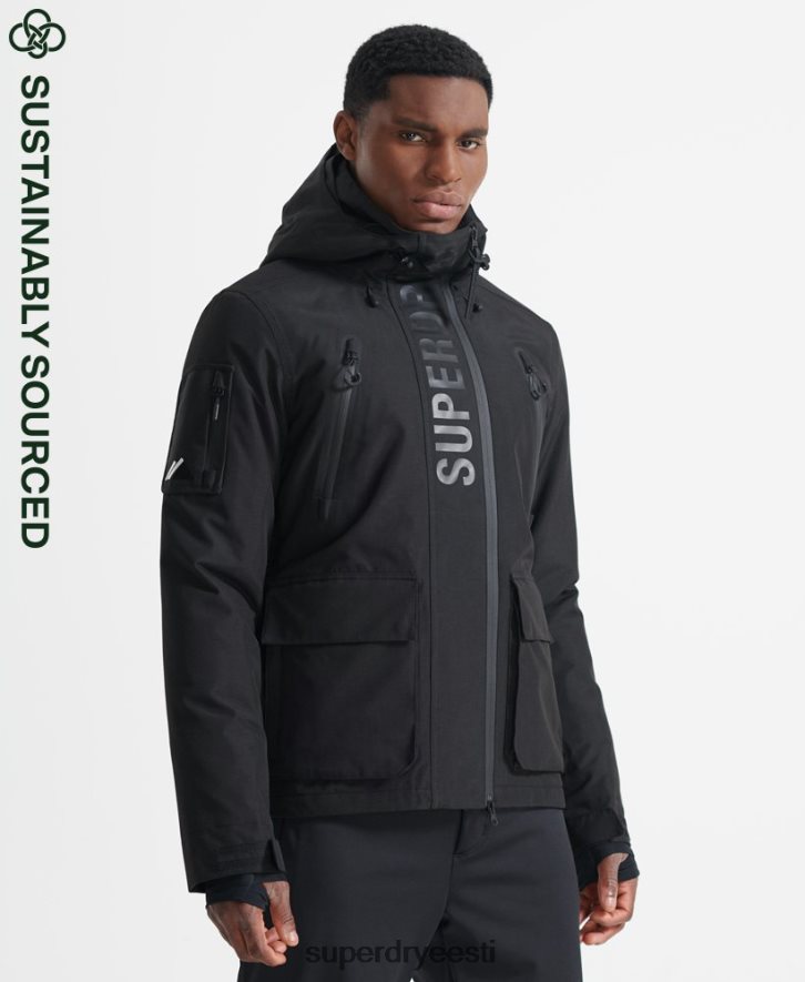 Superdry mehed ülim päästejope B2LT46459 Riietus must