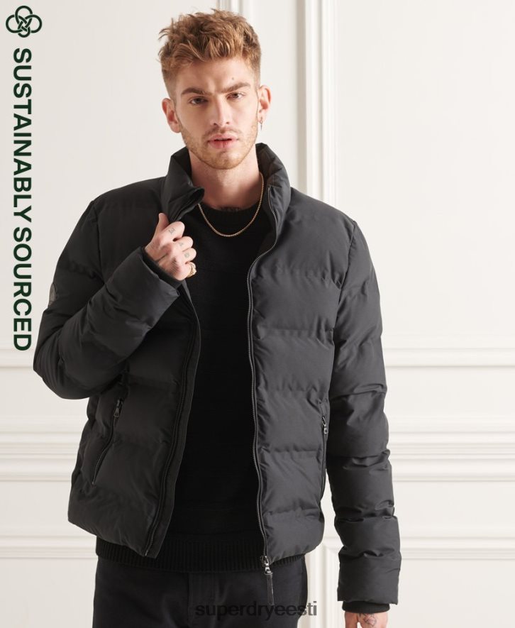 Superdry mehed ülim radari tepitud jope B2LT44622 Riietus must