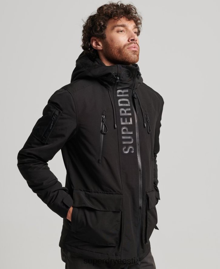 Superdry mehed ülim sd windcheater jope B2LT41119 Riietus must