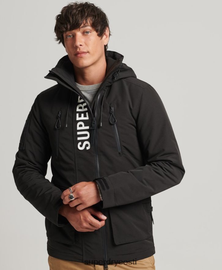 Superdry mehed ülim sd windcheater jope B2LT41187 Riietus must