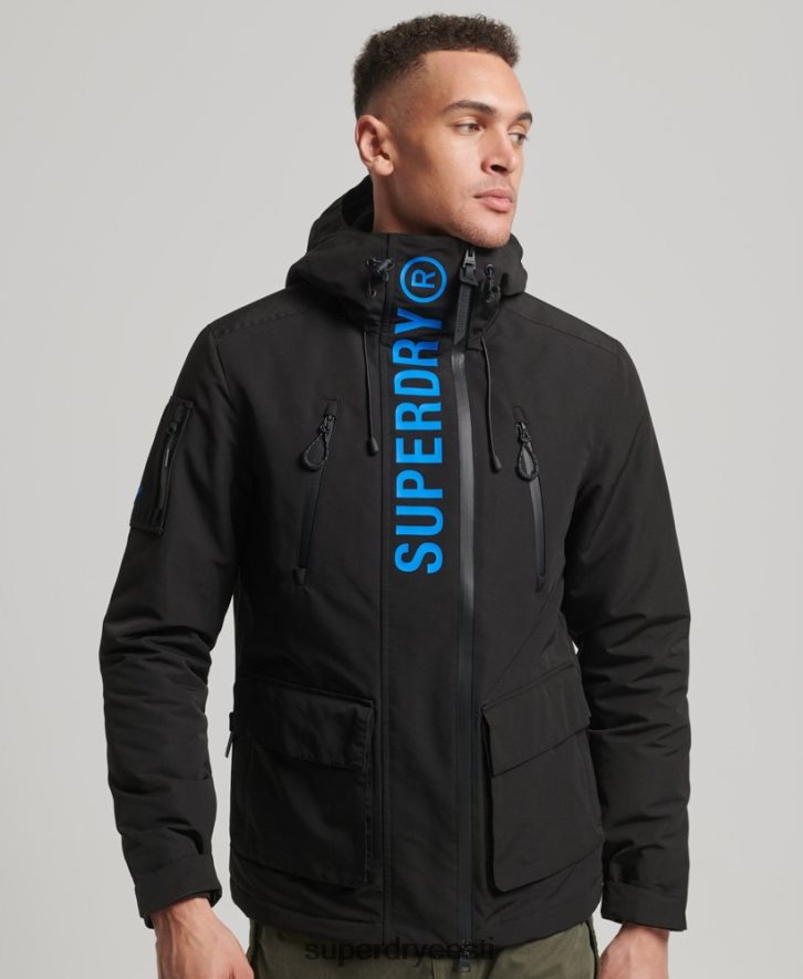 Superdry mehed ülim sd windcheater jope B2LT4922 Riietus must