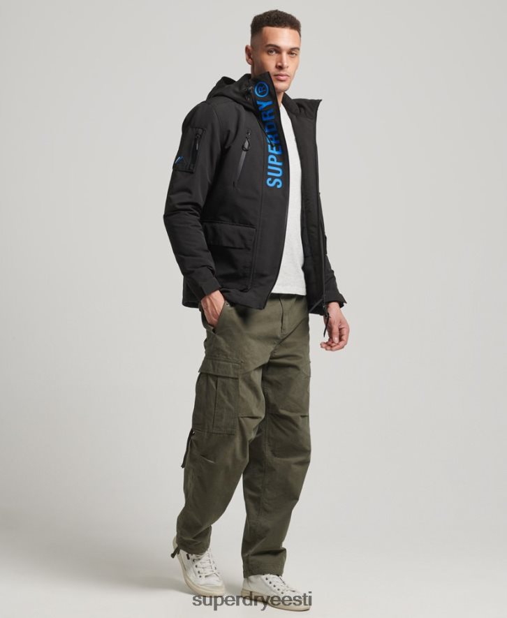 Superdry mehed ülim sd windcheater jope B2LT4922 Riietus must