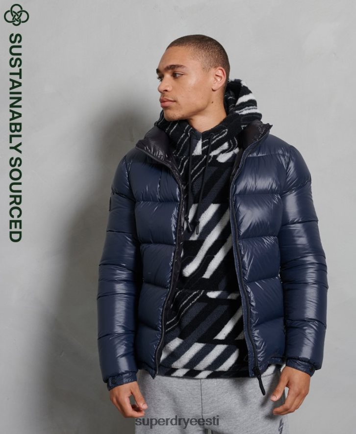 Superdry mehed luksuslik alpi sulepolsterdatud jope B2LT44746 Riietus merevägi