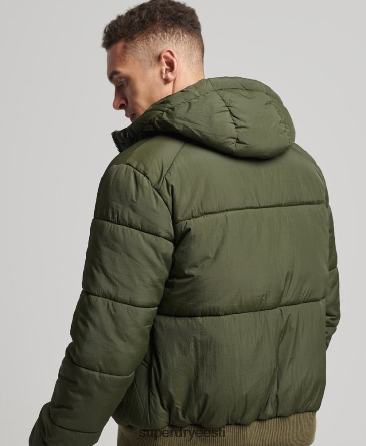 Superdry mehed mägede vabaaja jope B2LT44521 Riietus khaki