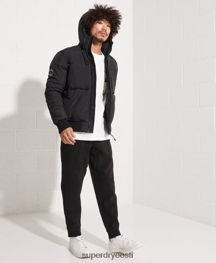 Superdry mehed mägede vabaaja jope B2LT44587 Riietus must