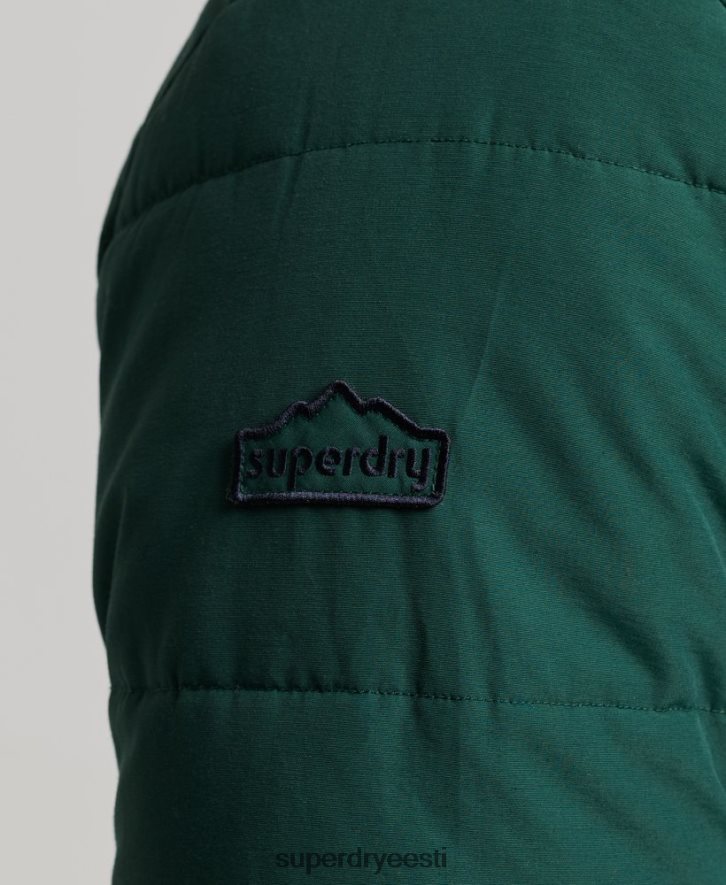 Superdry mehed mägine puff jope B2LT44516 Riietus roheline