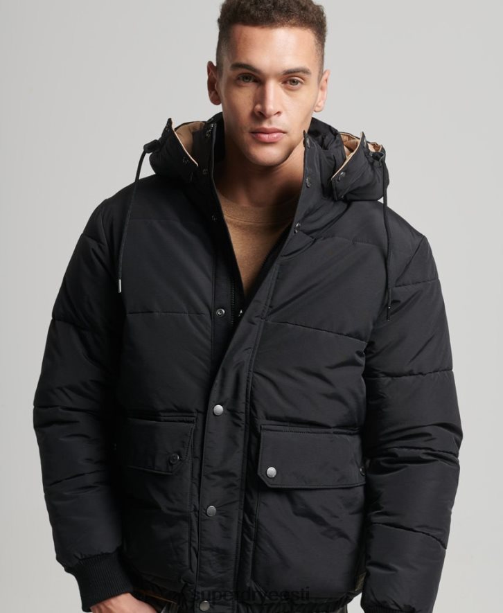 Superdry mehed mägine puff jope B2LT44533 Riietus tumesinine