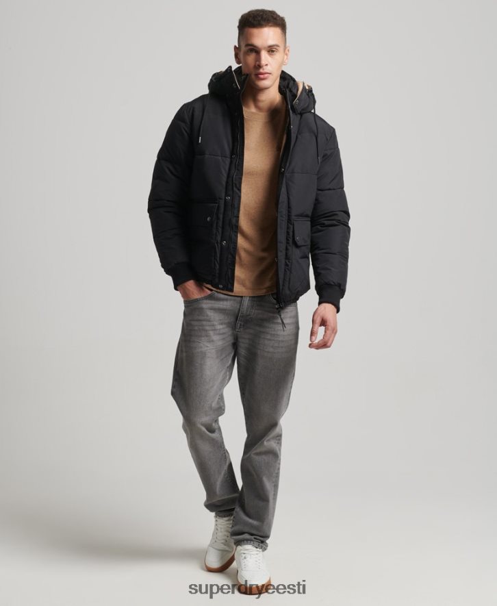 Superdry mehed mägine puff jope B2LT44533 Riietus tumesinine