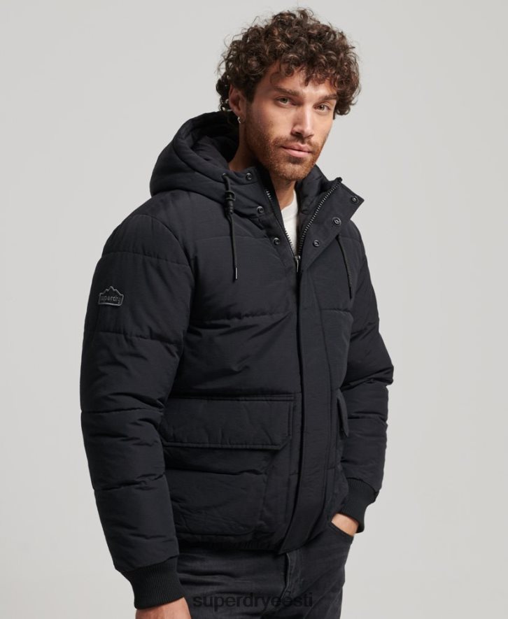 Superdry mehed mägine puff jope B2LT44696 Riietus tumehall