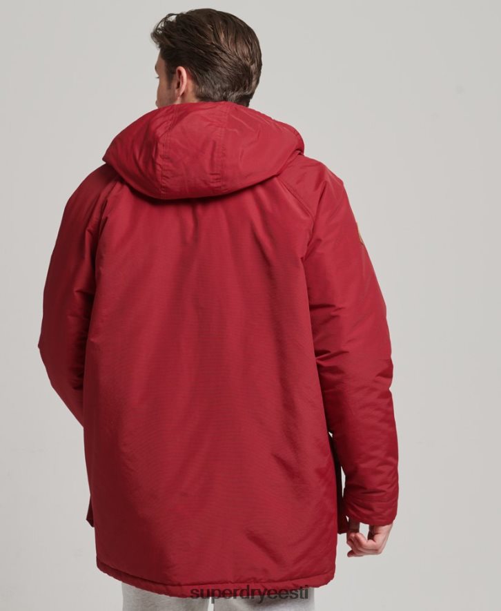 Superdry mehed mägipolsterdatud parka jope B2LT41064 Riietus punane