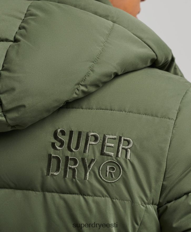 Superdry mehed mikrokiust mägine jope B2LT41114 Riietus khaki