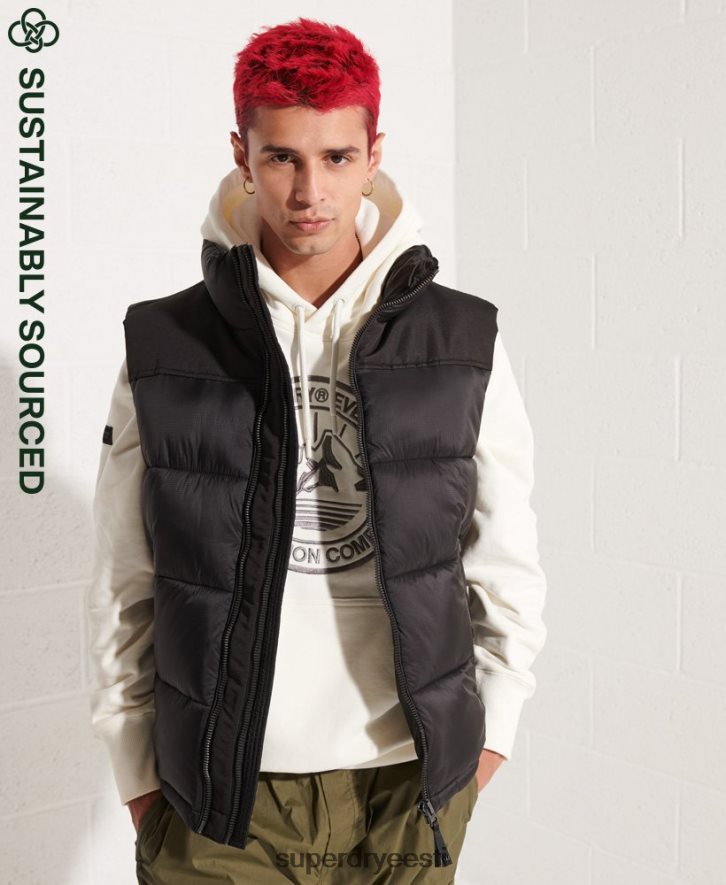 Superdry mehed polsterdatud gilet B2LT44572 Riietus must