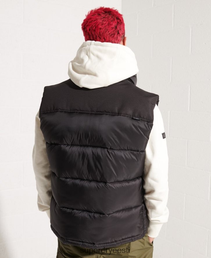 Superdry mehed polsterdatud gilet B2LT44572 Riietus must