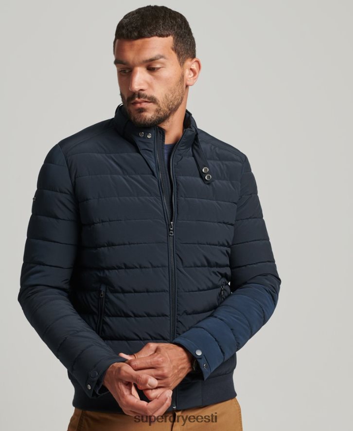 Superdry mehed polsterdatud harringtoni jope B2LT4965 Riietus merevägi