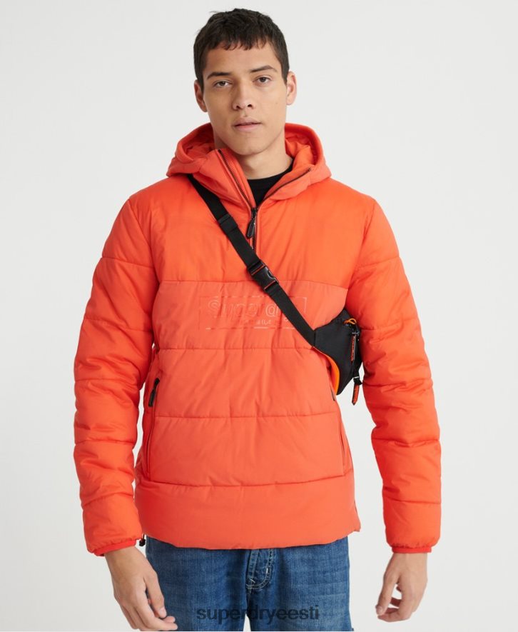 Superdry mehed polsterdatud vabaaja jope B2LT44755 Riietus oranž