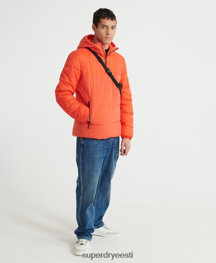 Superdry mehed polsterdatud vabaaja jope B2LT44755 Riietus oranž