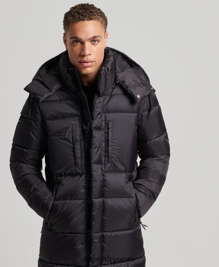 Superdry mehed ripstop õngejada puhvis jope B2LT41076 Riietus must