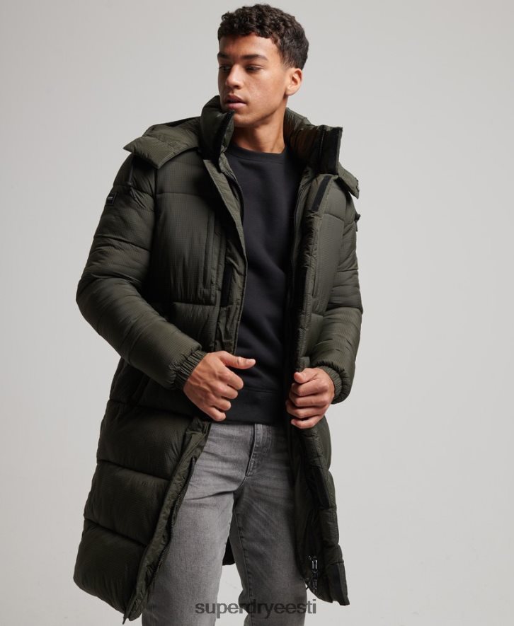 Superdry mehed ripstop õngejada puhvis jope B2LT41099 Riietus roheline