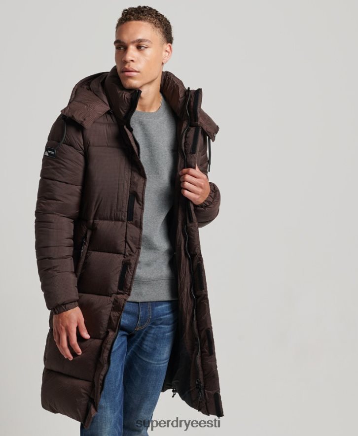 Superdry mehed ripstop õngejada puhvis jope B2LT44454 Riietus pruun