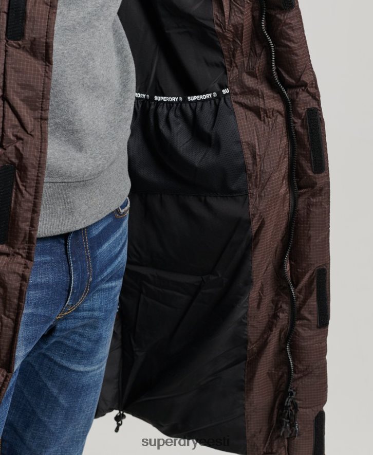 Superdry mehed ripstop õngejada puhvis jope B2LT44454 Riietus pruun