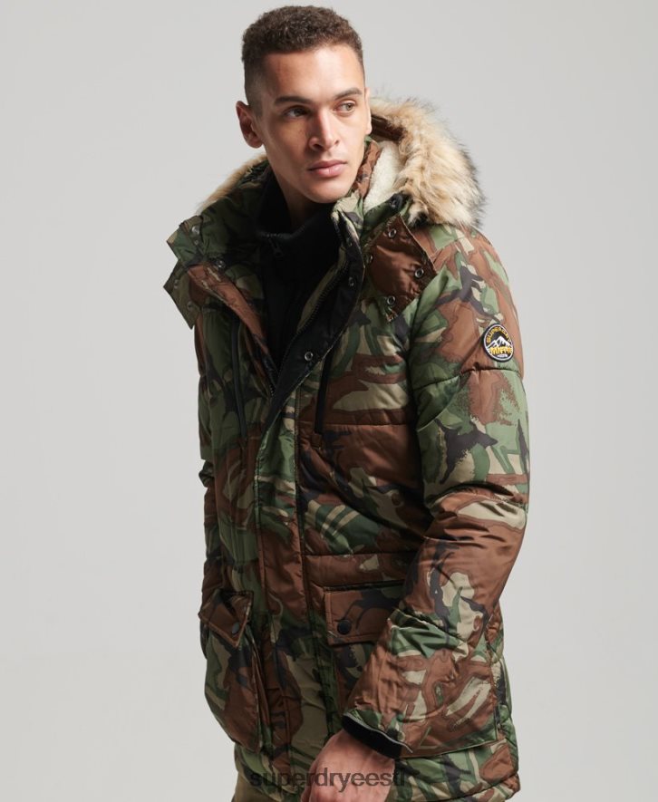 Superdry mehed sd expedition parka jope B2LT44775 Riietus roheline