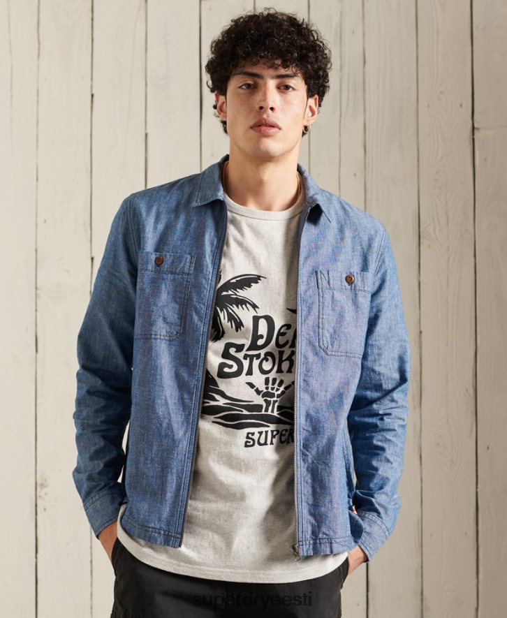 Superdry mehed shorebreak ülesärk B2LT44786 Riietus sinine