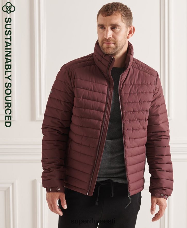 Superdry mehed studios kapuutsita fuji jope B2LT41154 Riietus punane