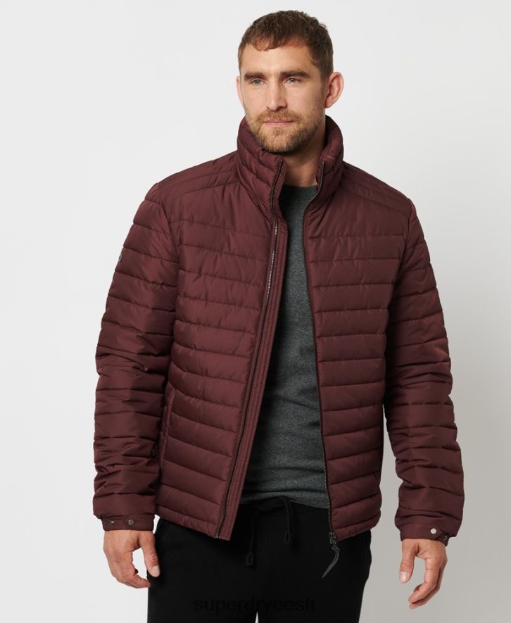 Superdry mehed studios kapuutsita fuji jope B2LT41154 Riietus punane