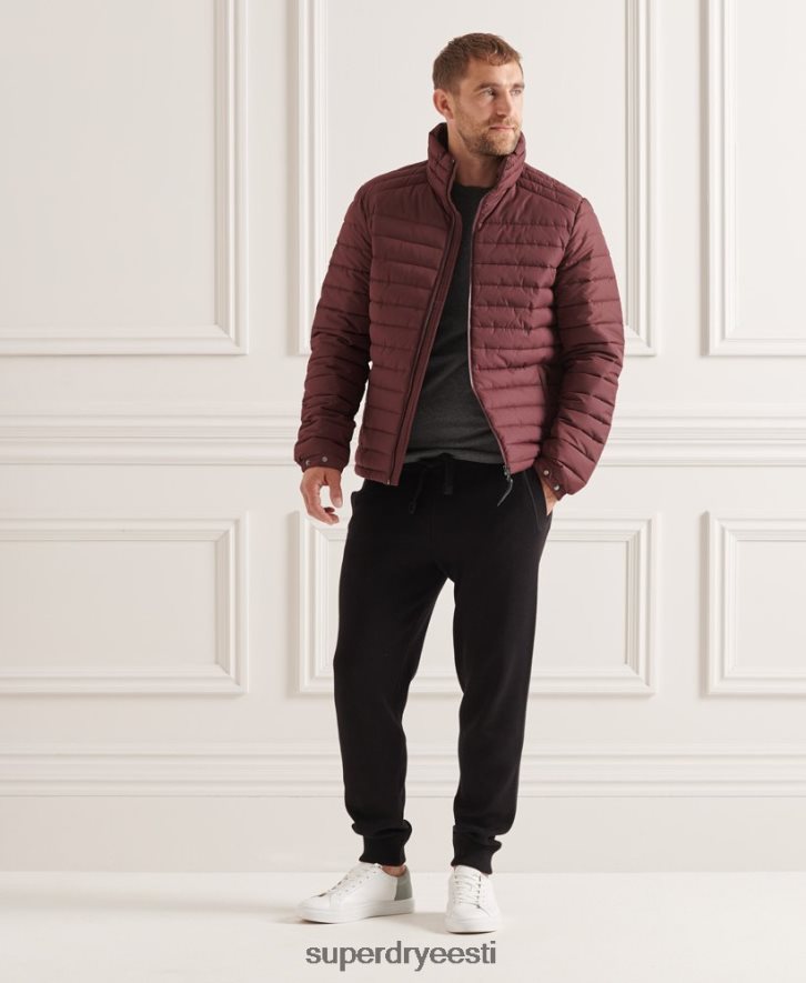 Superdry mehed studios kapuutsita fuji jope B2LT41154 Riietus punane