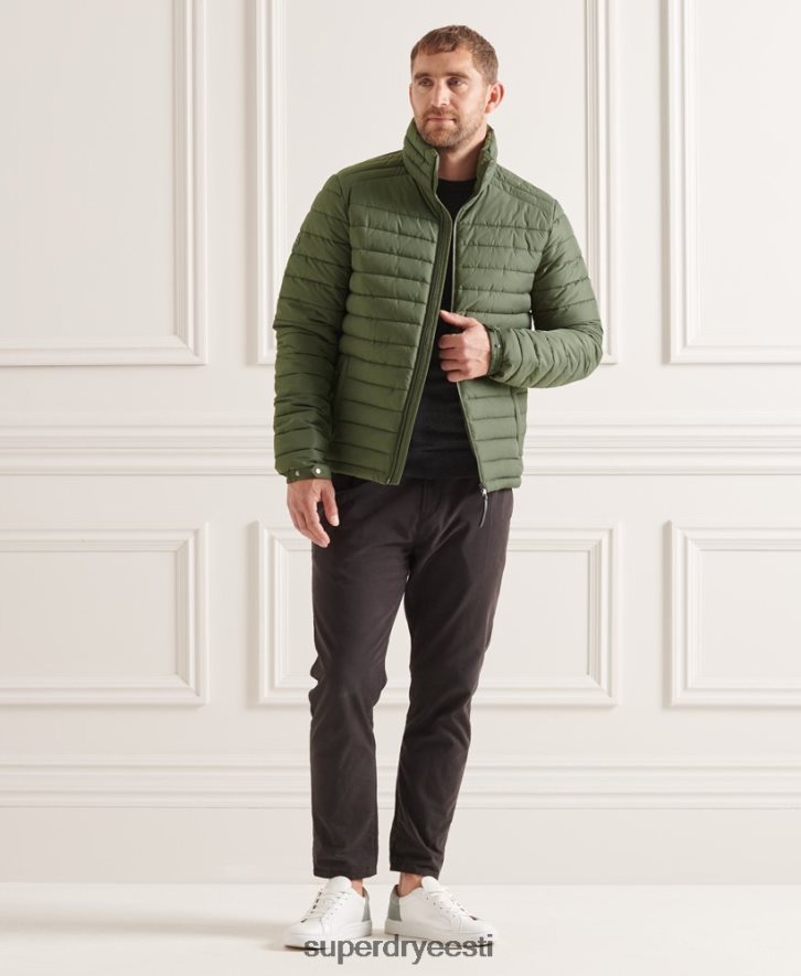 Superdry mehed studios kapuutsita fuji jope B2LT44678 Riietus roheline