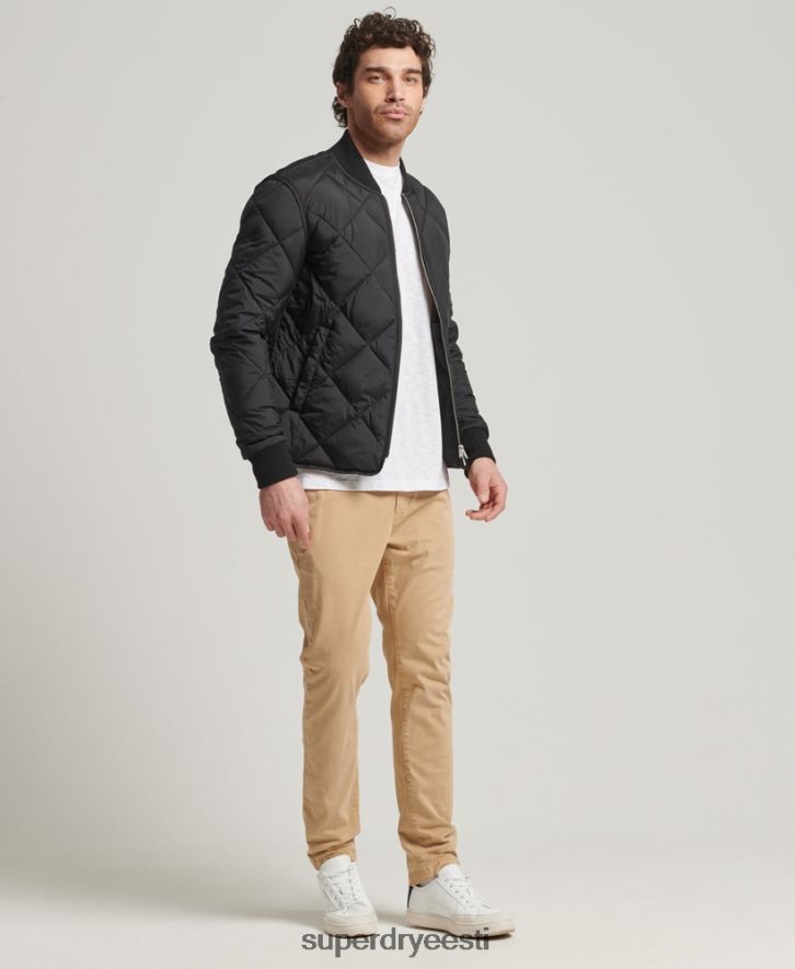 Superdry mehed studios kerge tekkjakk B2LT44464 Riietus must