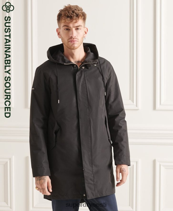 Superdry mehed stuudiod 3-in-1 kalasabaparka B2LT44660 Riietus must