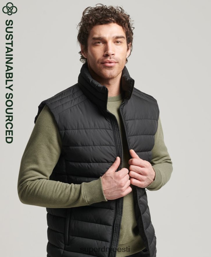 Superdry mehed stuudiod fuji gilet B2LT44651 Riietus must