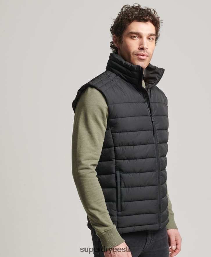 Superdry mehed stuudiod fuji gilet B2LT44651 Riietus must