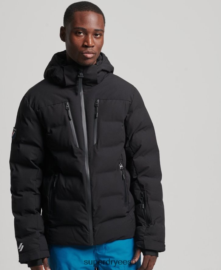 Superdry mehed suusaradar pro puffer jope B2LT41066 Riietus must