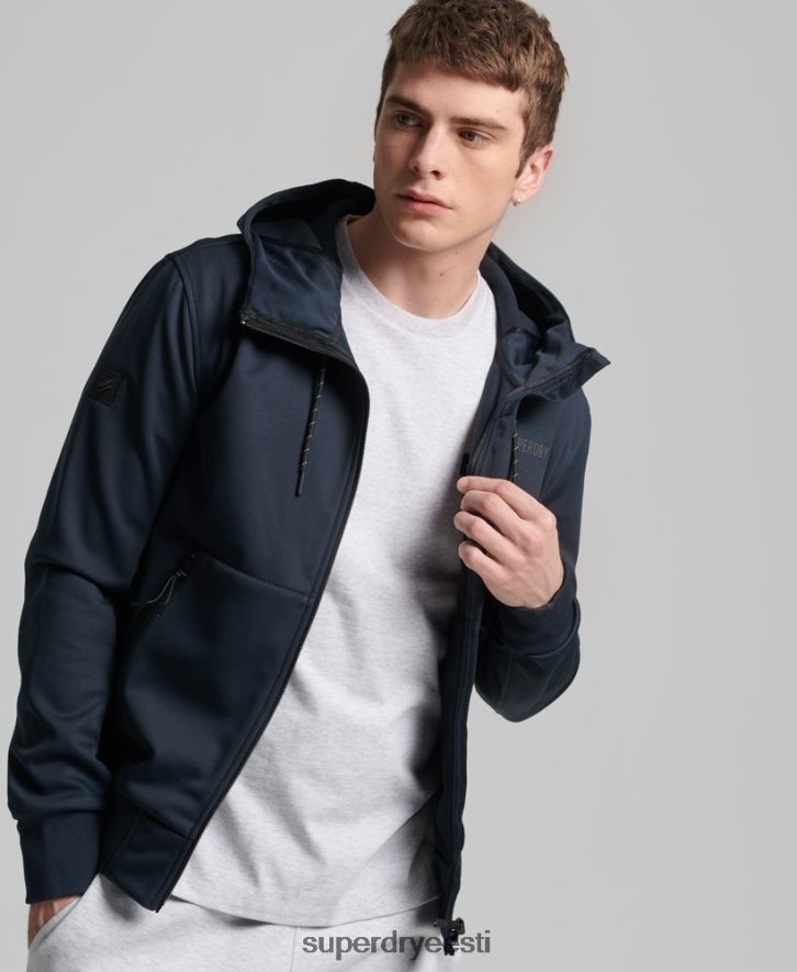 Superdry mehed tehniline soft shell jooksujakk B2LT44705 Riietus merevägi