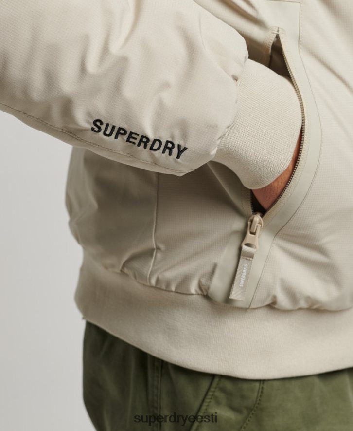 Superdry mehed treeniv harringtoni jope B2LT4941 Riietus beež